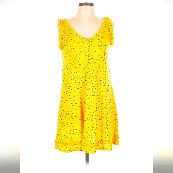 3/14$ Yellow Bird Dress Size Large - Picture 1 of 3